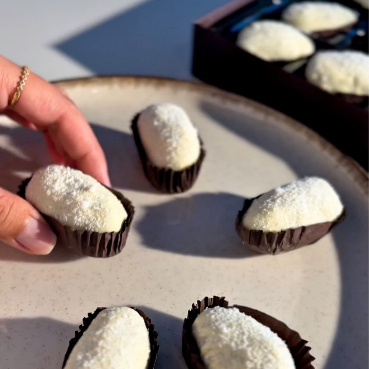 Coconut Cream Belgian Chocolate Medjool Dates Box 306g