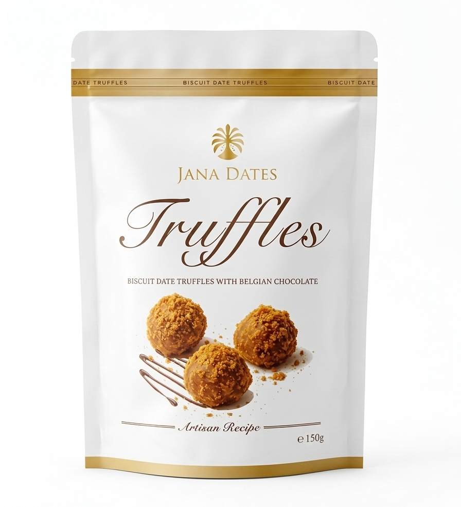 Biscuit Date Truffle Milk Belgian Chocolate